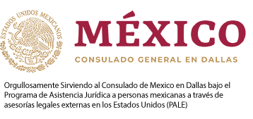 Mexico Consulado General en Dallas Logo - Spanish